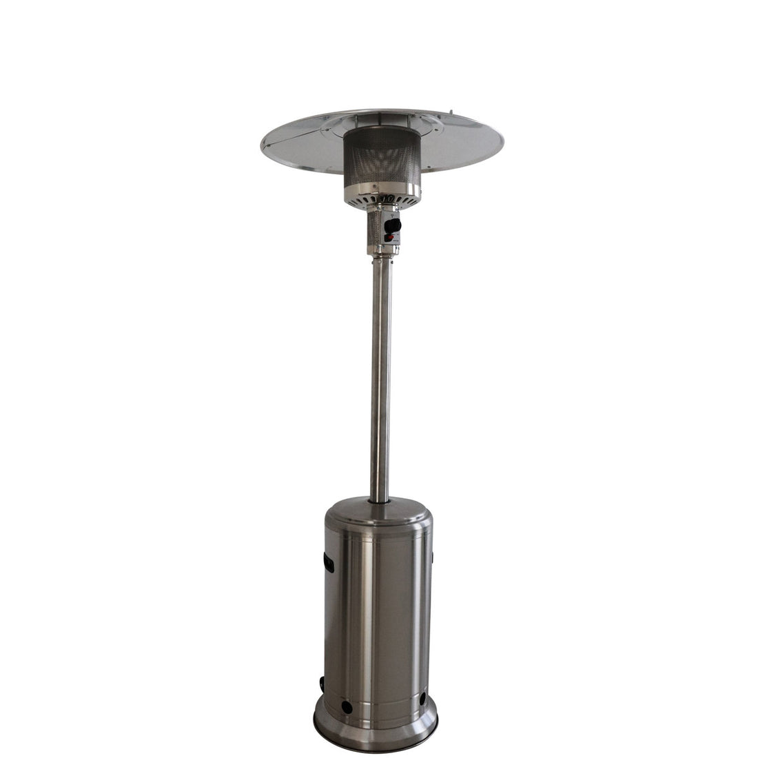 Standing 46000 Heater - Turns Cold Nights Cozy, Aluminium Frame, 35 In Package Height, Smooth Wheels For Mobility Patio Heating Generates Sufficient Heat, Steel Gray Finish, 70 Lb Package, Easy