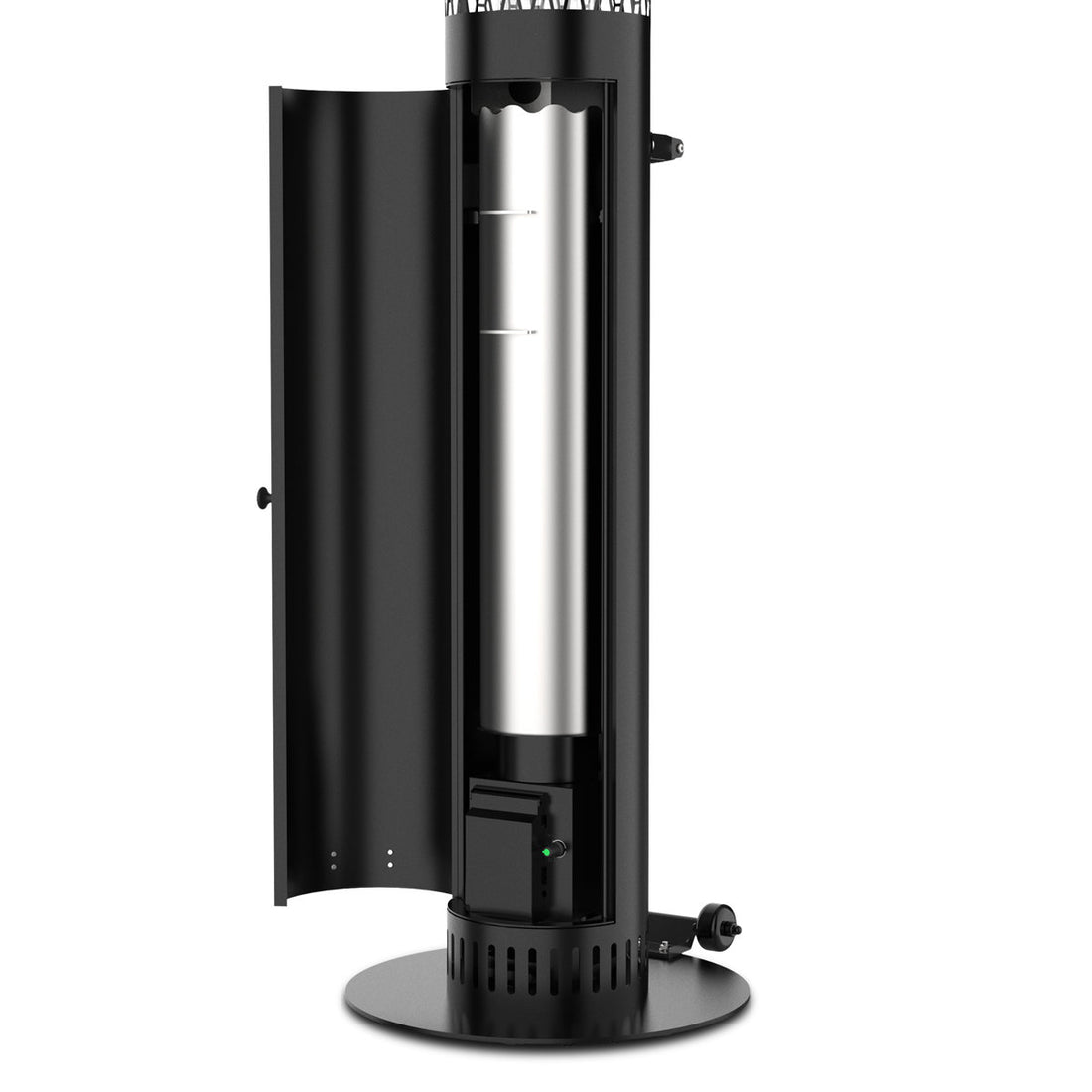 Standing Wood Pellet Heater With Wheels