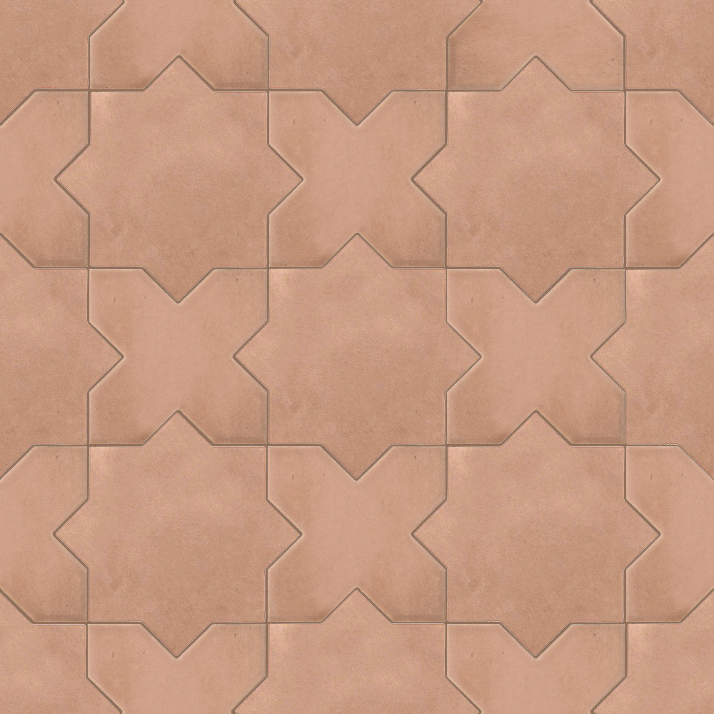 Star And Cross Porcelain Pattern Tile