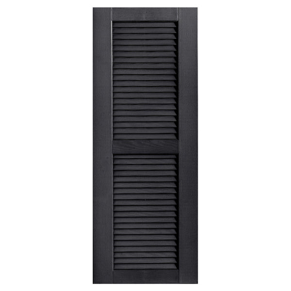Straight Top Open Louver Shutters Pair (Set of 2)
