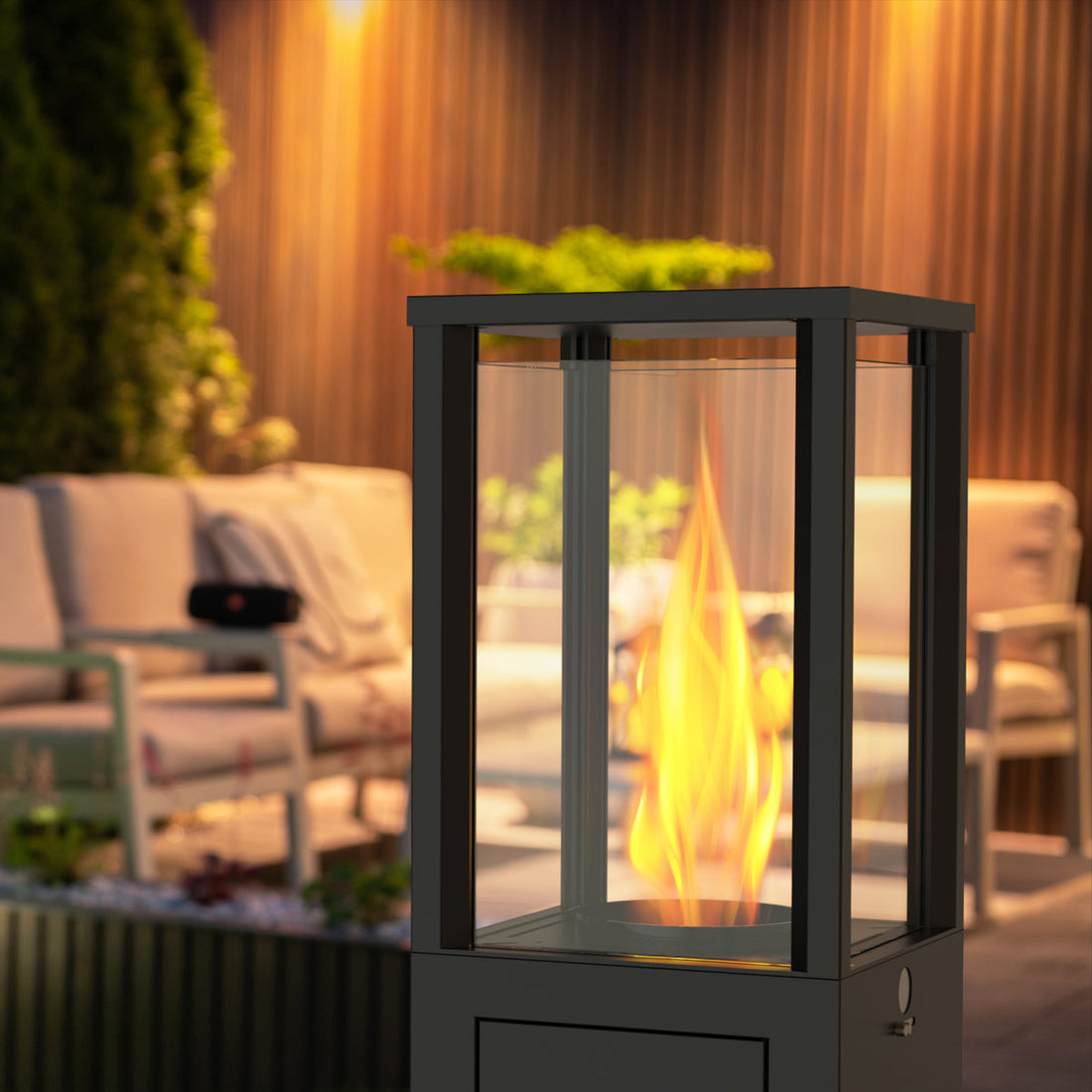 Wood Pellets Standing Patio Heater