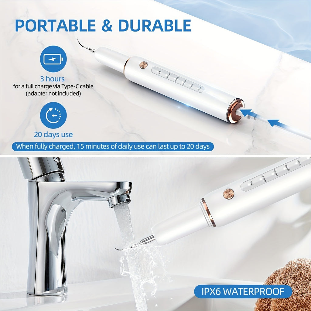 rechargeable tooth cleaner 5 speed   ipx6 splash