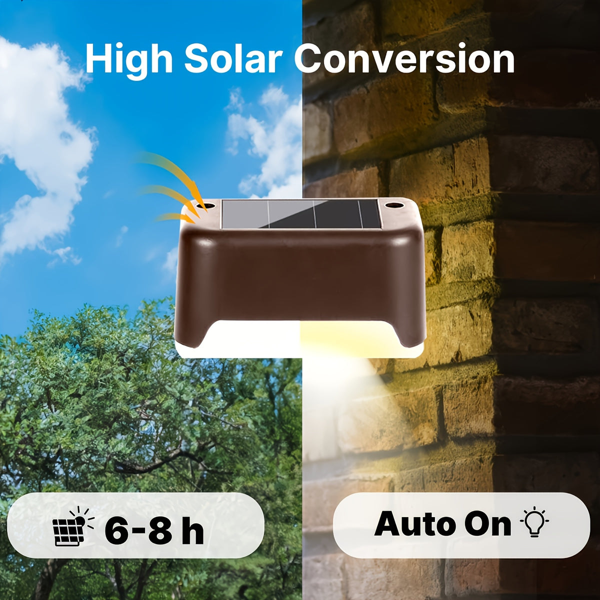 32 pack solar led deck lights auto 12hr lighting outdoor