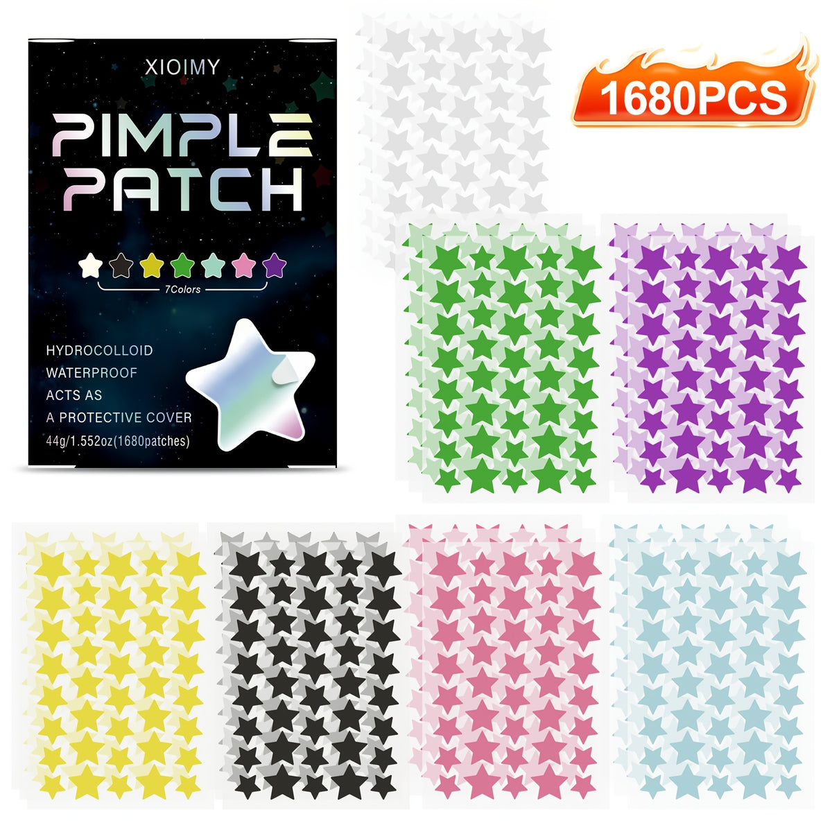 1680pcs suitable concealer patches light beige skin multi