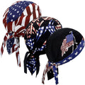 3pcs mens bandana skull cap breathable moisture wicking