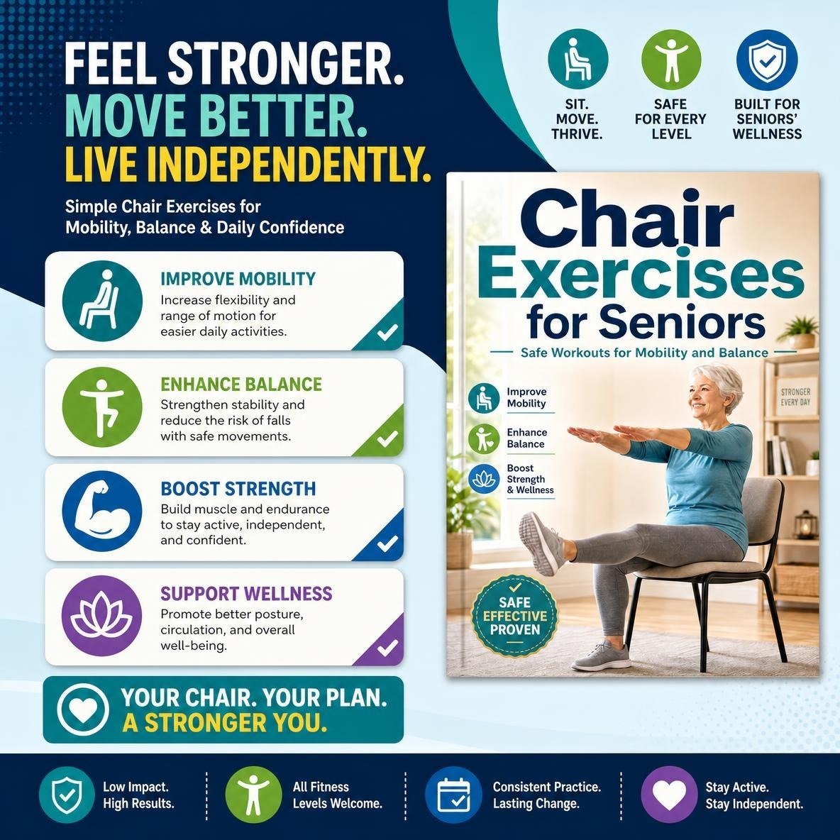 chair exercises seniors safe workouts mobility balance temu