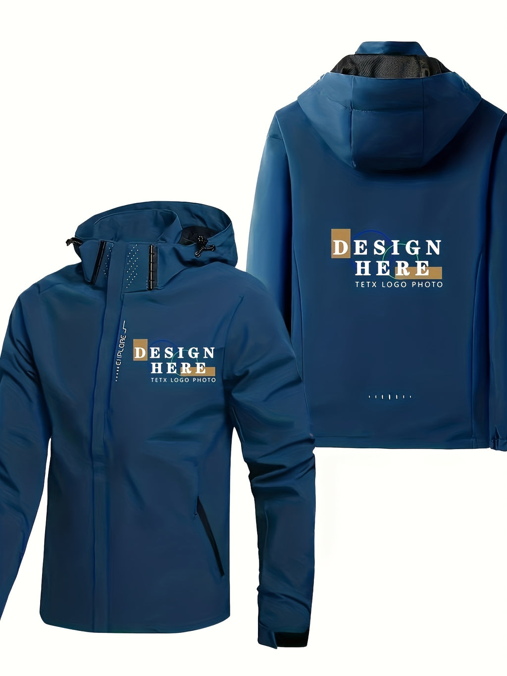 mens custom hooded jacket casual autumn winter motorcycle