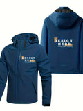 mens custom hooded jacket casual autumn winter motorcycle