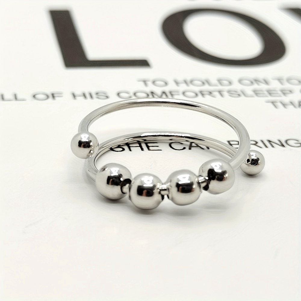 adjustable anxiety rings made stainless steel designed