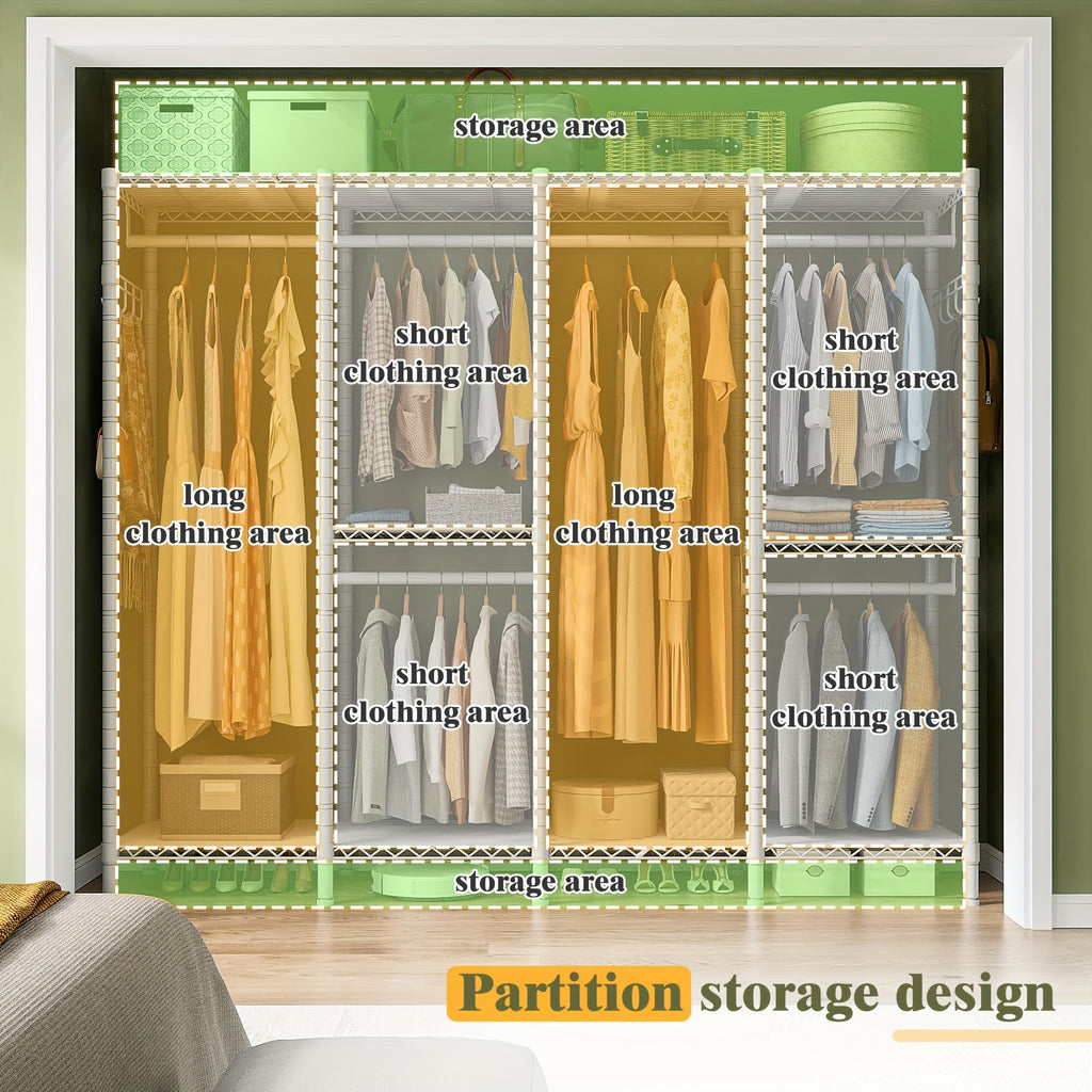 closet organizers storage   wardrobe 3 hanging