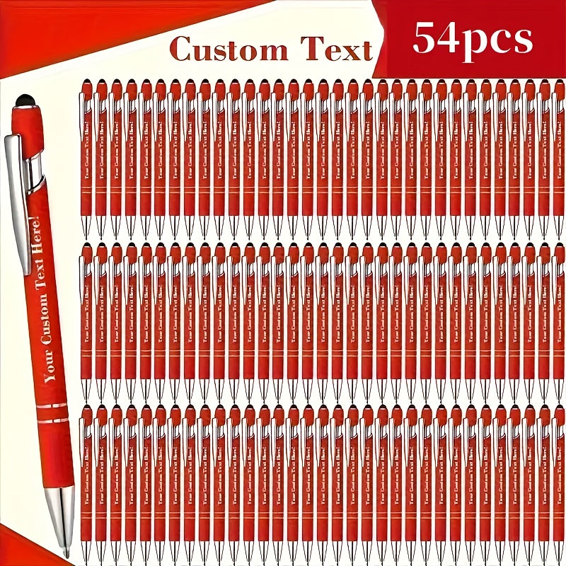 customizable engraved ballpoint pen set 18 mixed colors