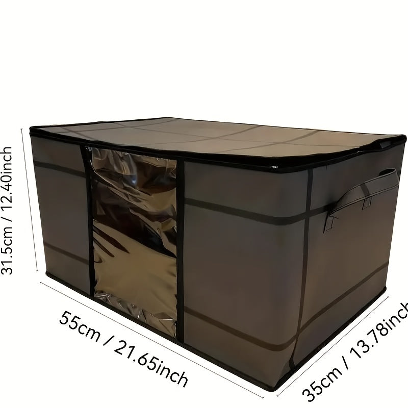 folding wardrobe storage bag large capacity double zipper