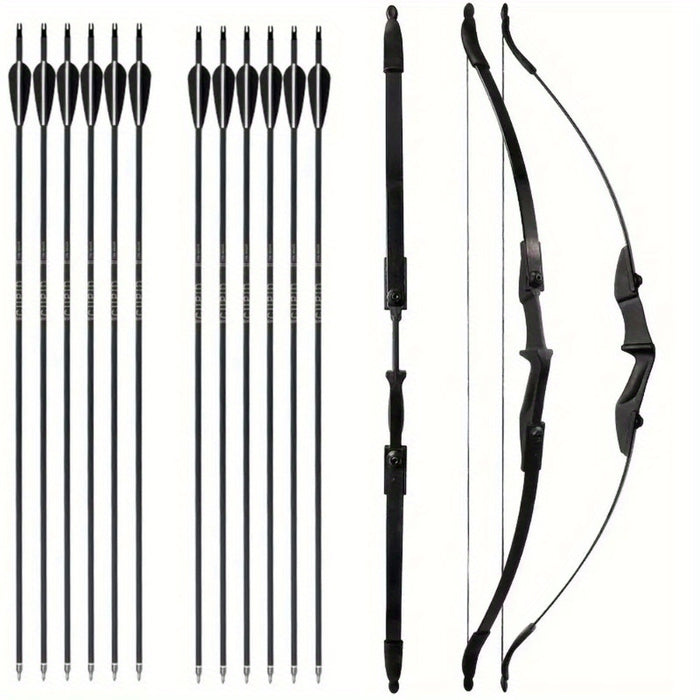 57 inch recurve bow arrow set featuring a 30lbs 40lbs