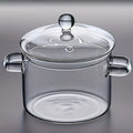 1pc heat resistant clear glass stew pot lid transparent
