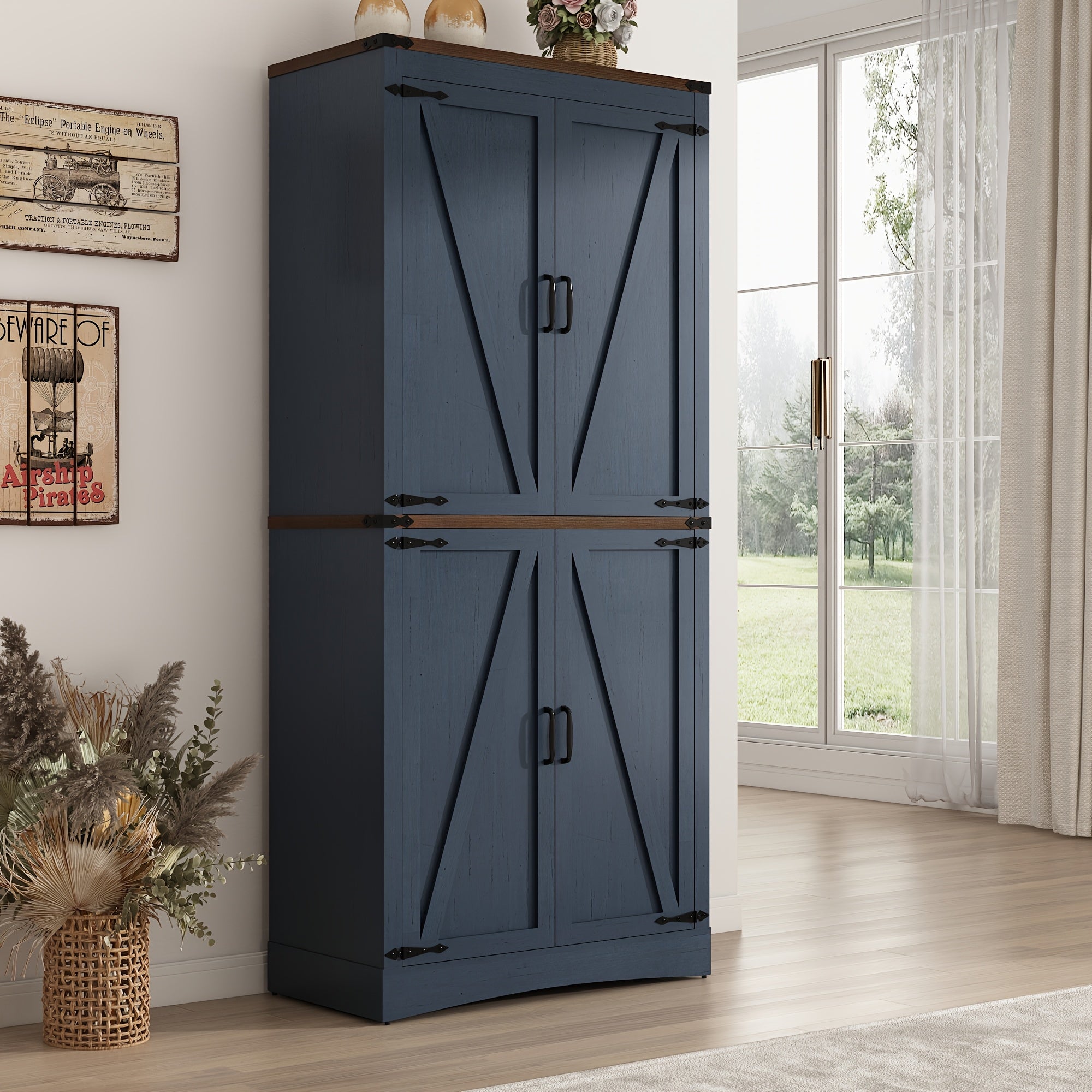 71in pantry cabinet   room farmhouse tall