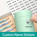 customized name sticker solid color label stationery books