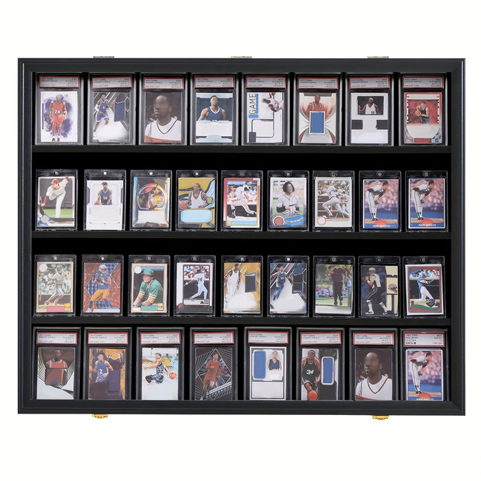 36 graded sports card display frame baseball card display