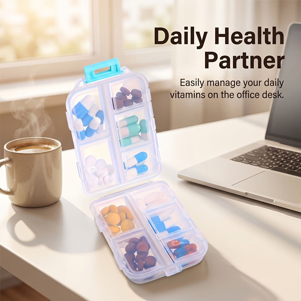 1 pack travel pill organizer 10 compartment pill case