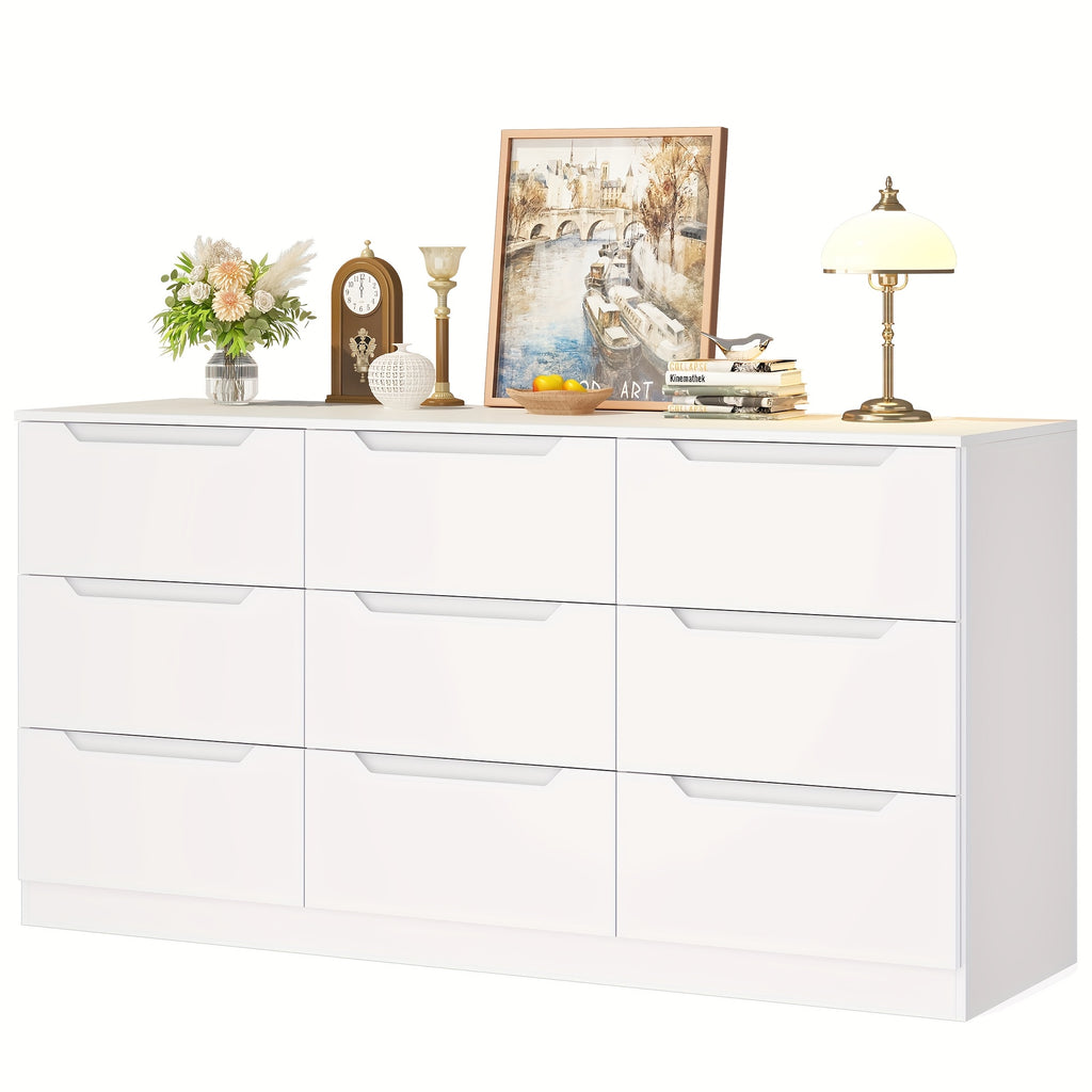 9 drawer dresser bedroom black white chest drawers