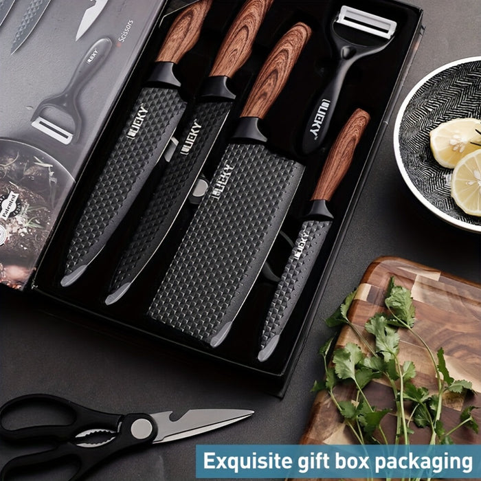 6pcs kitchen knife combo set vegetable knife slicing knife