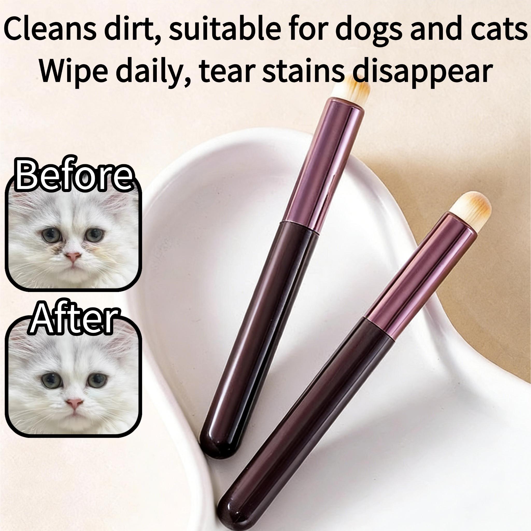 pet   deep care kit   tear stain brush double