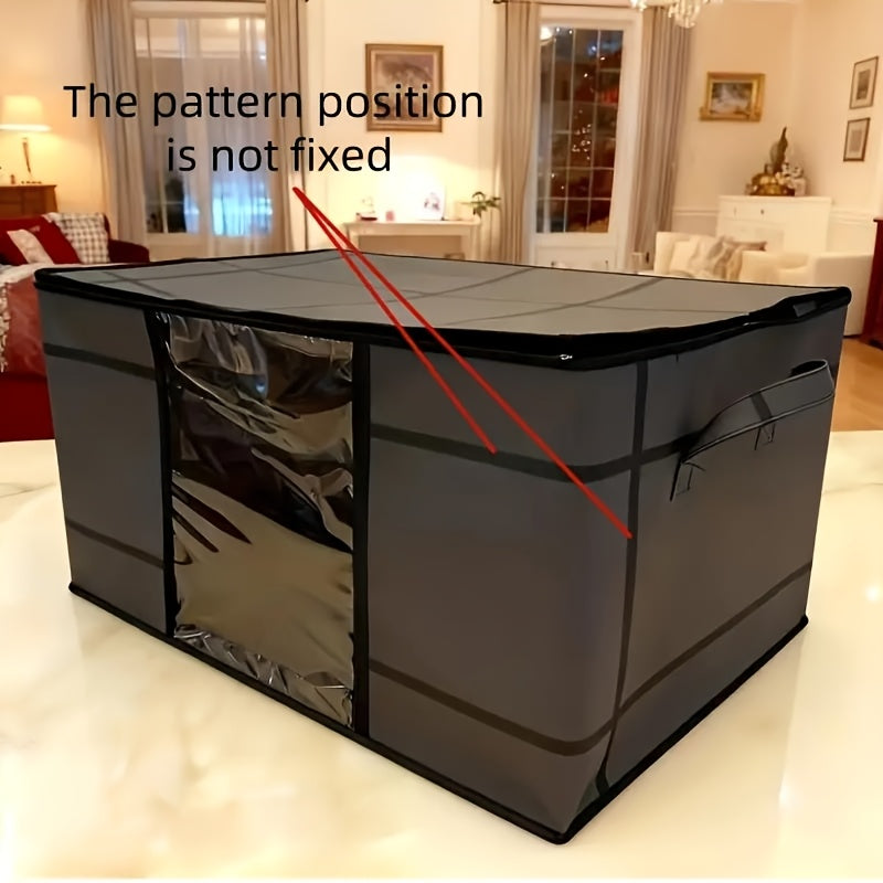 folding wardrobe storage bag large capacity double zipper