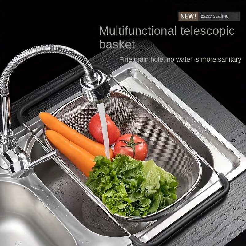 1pc sink colander vegetable sink washing basket fruit drain