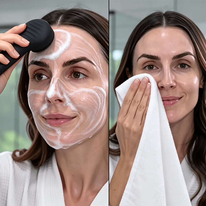 silicone facial cleansing brush electric face scrubber