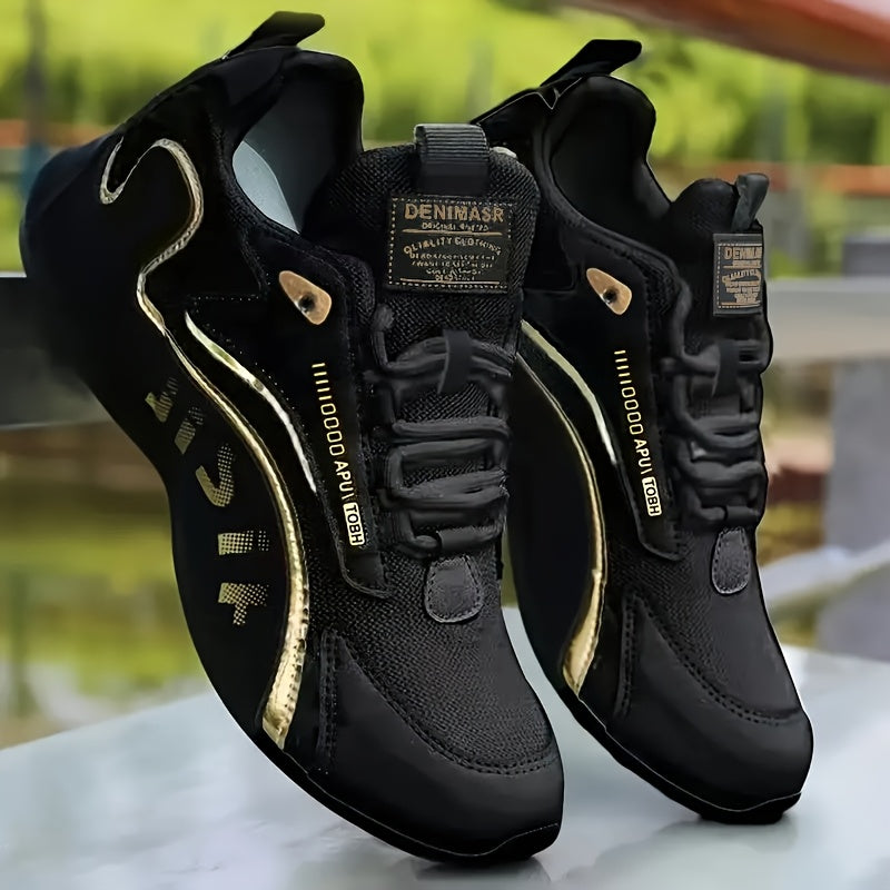 1 pair mens casual sports shoes round toe low