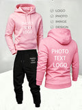 mens autumn winter hoodie tracksuit   sports pants set