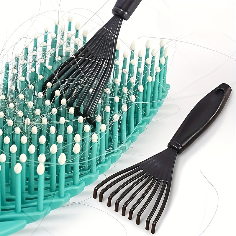 1pc 2pcs universal plastic mini comb cleaner embedded brush
