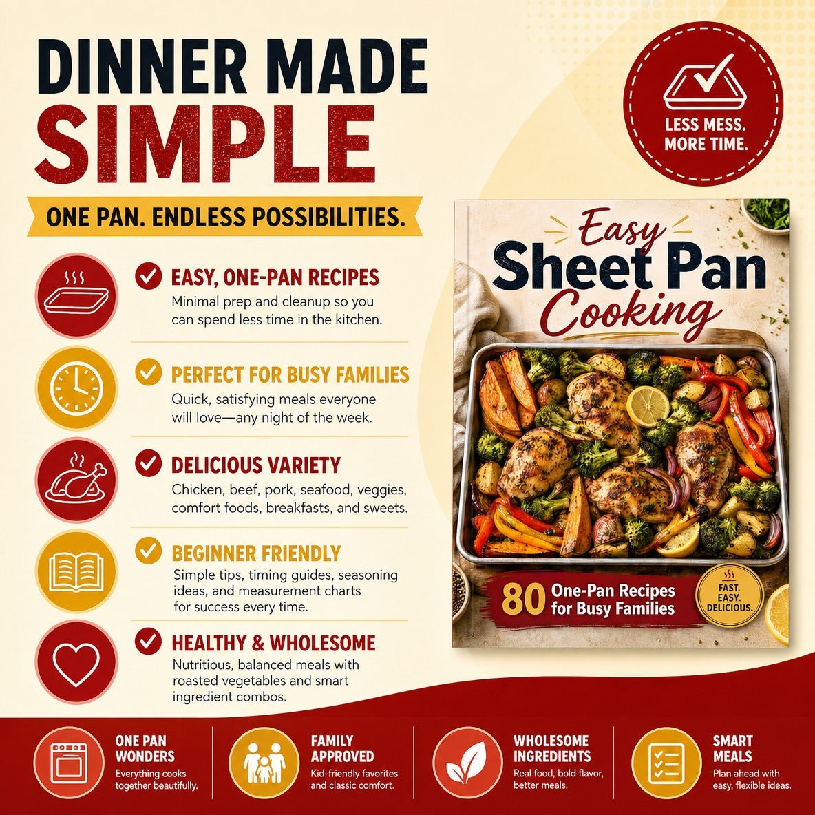 easy sheet   80   recipes busy families temu