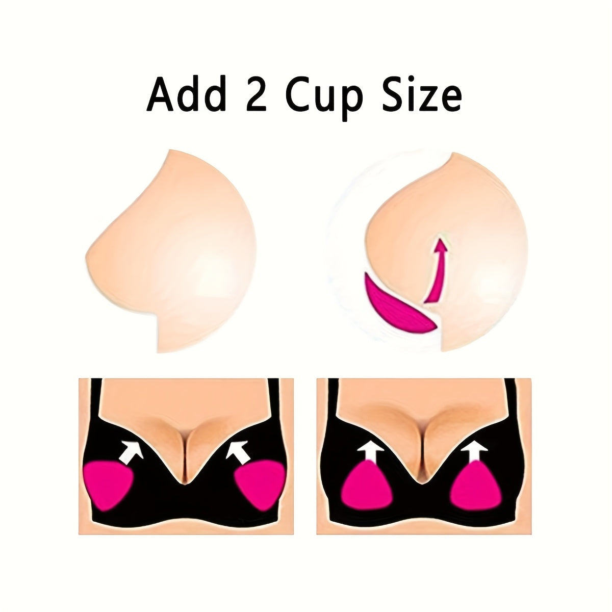 swimsuit bikini silicone bra pad insert thickened ruched