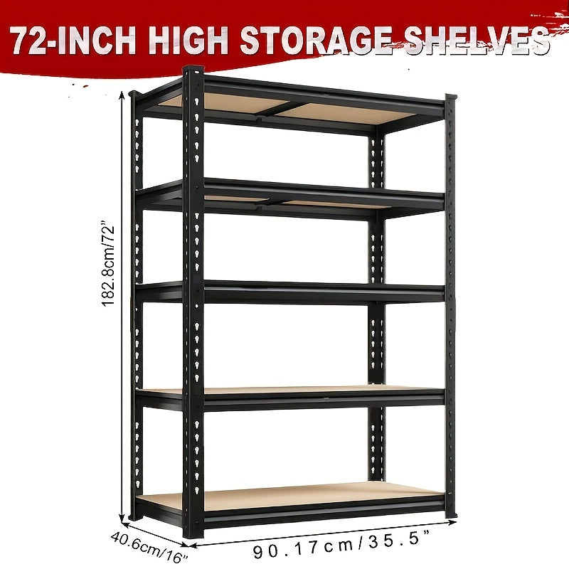 2000lbs shelving heavy duty 5 tier storage shelves