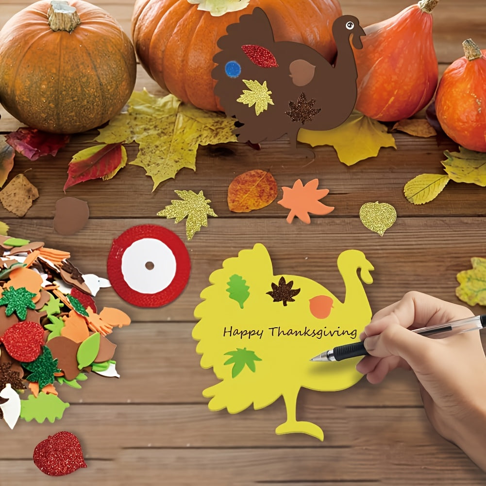 10pcs autumn stickers thanksgiving turkey