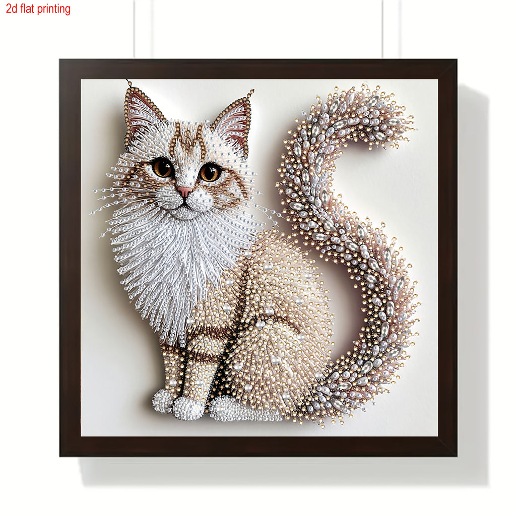 a set fluffy kitten 5d diamond painting kit diy