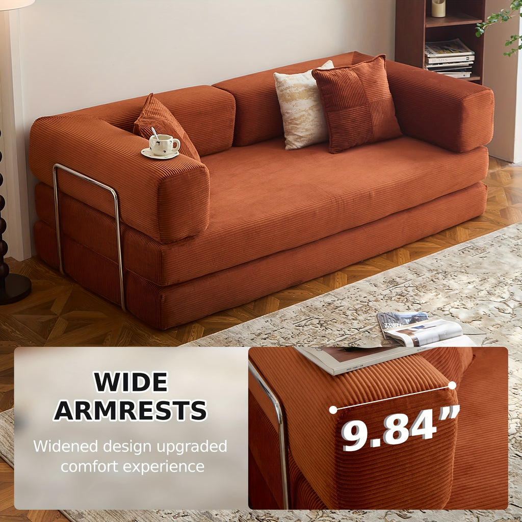 bed foam mattress corduroy upholstery