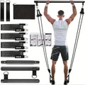 8pcs pilates bar kit 4   bands 140 lbs a portable