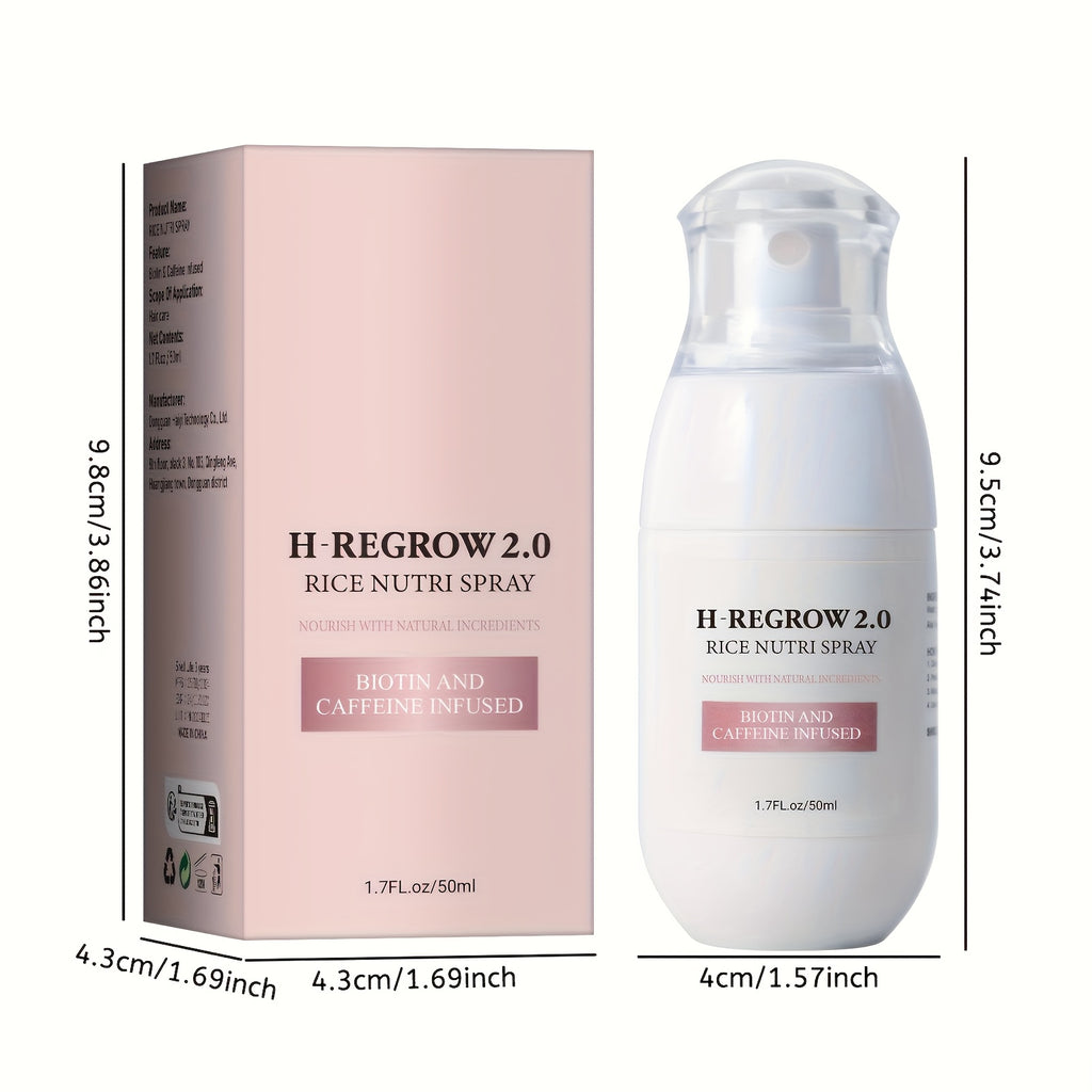 set 4 natural rice scalp sprays featuring hydrolyzed rice
