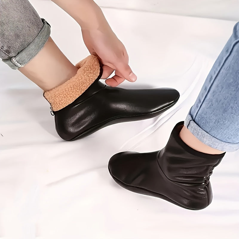 1 pair mens womens warm socks winter thickened velvet socks
