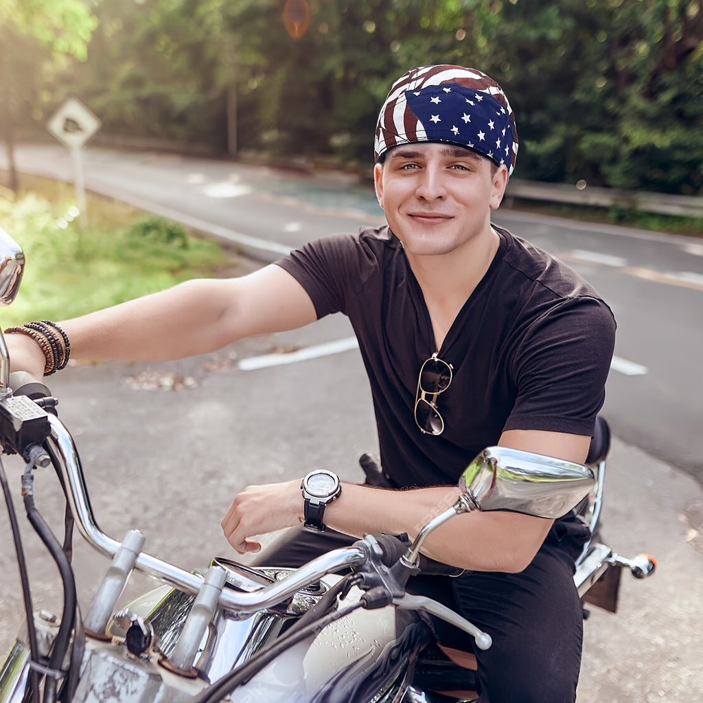 3pcs mens bandana skull cap breathable moisture wicking