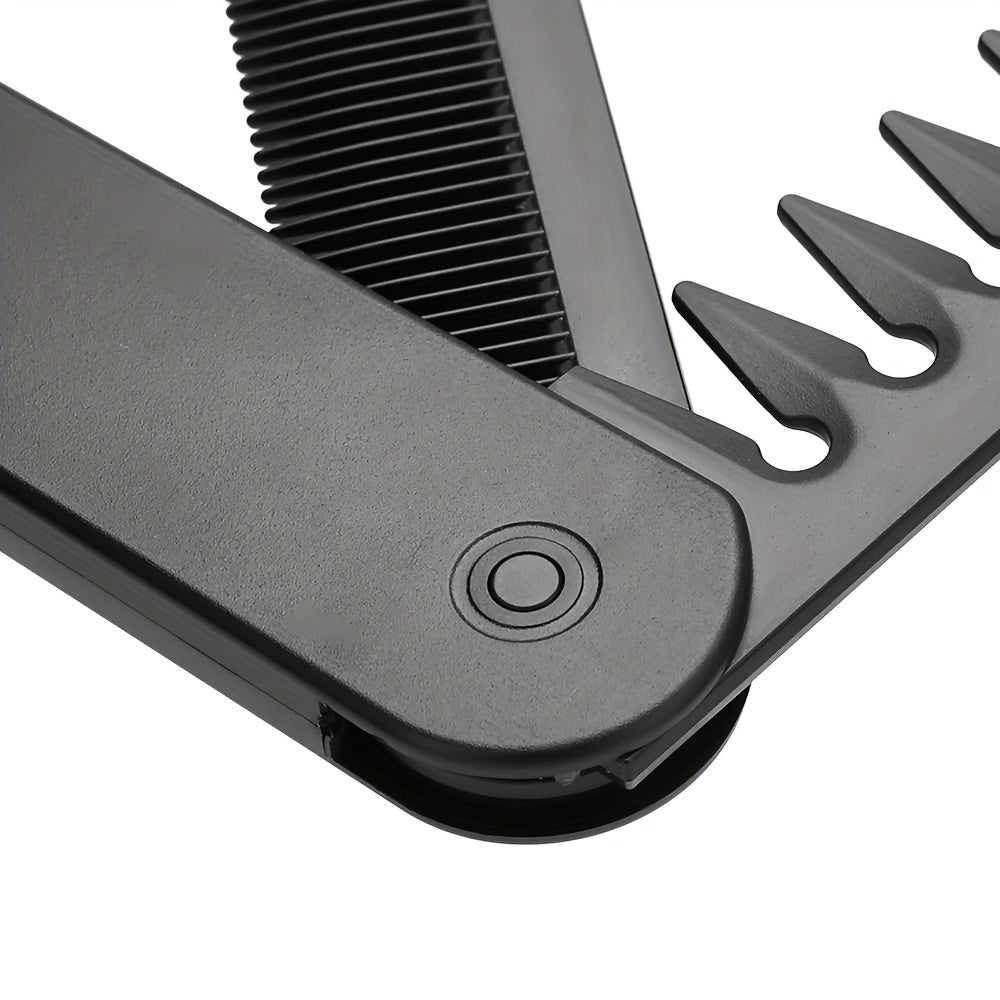 foldable unisex hair comb durable abs plastic handle plastic