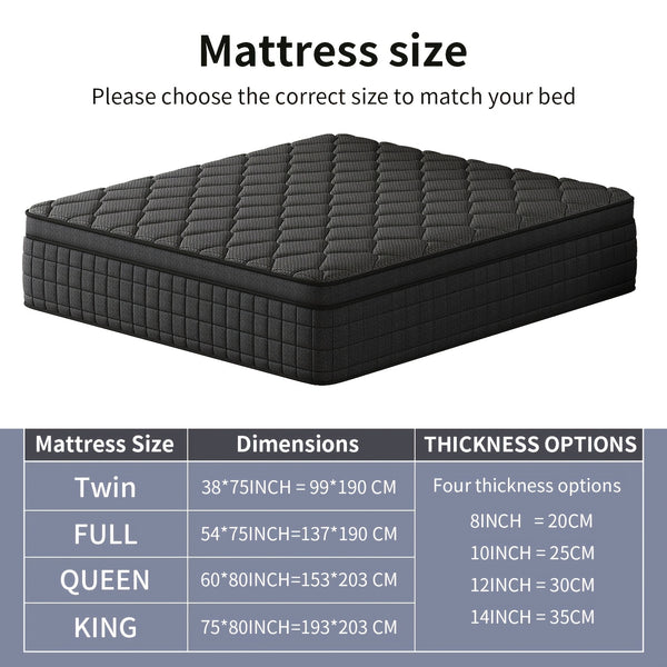 12 inch luxury   mattress individual