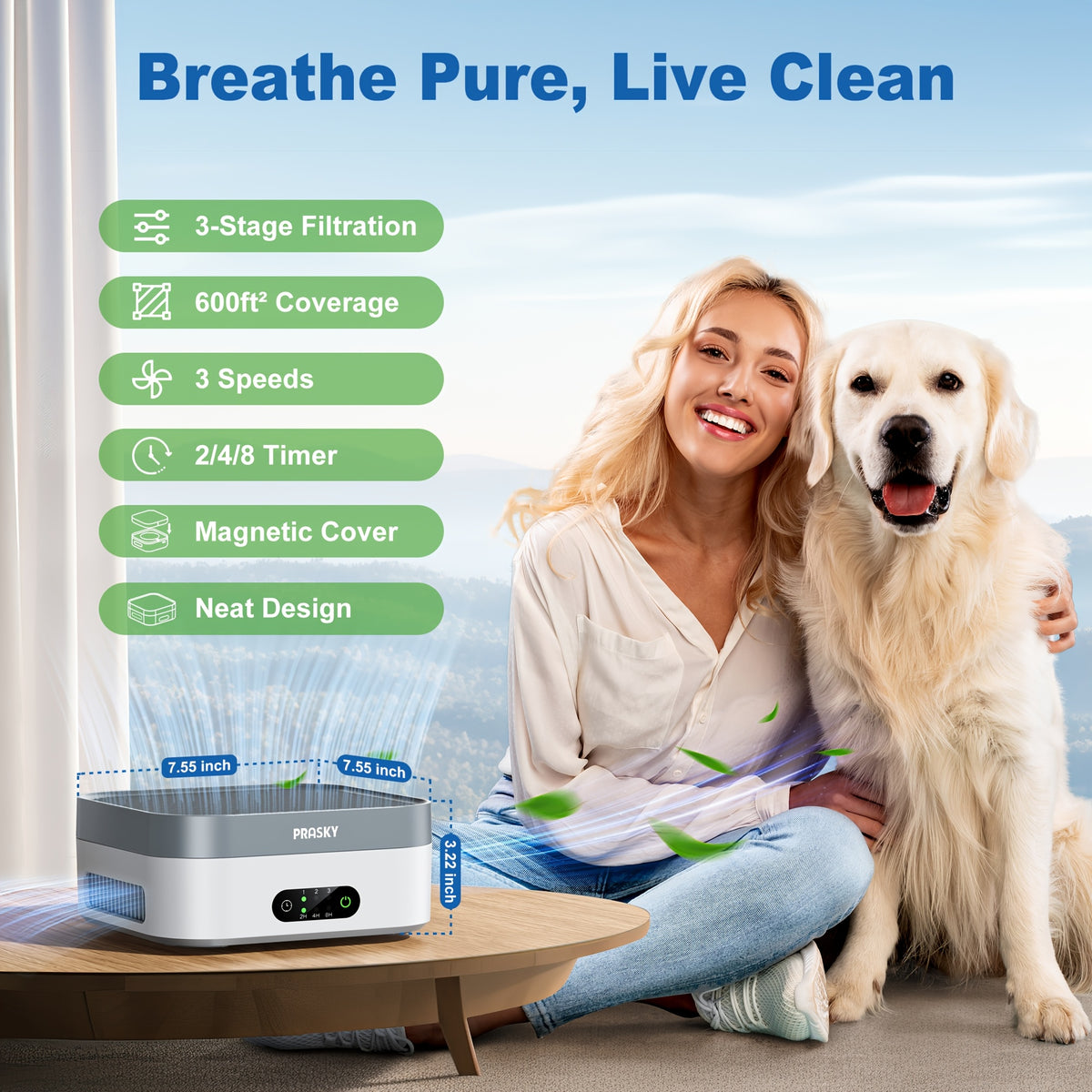 1pc air purifiers 2pcs air purifiers home bedroom 700 ft
