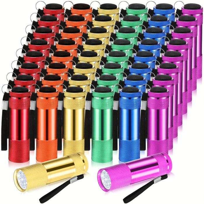 48pcs mini flashlights bulk bright aluminum handheld flash