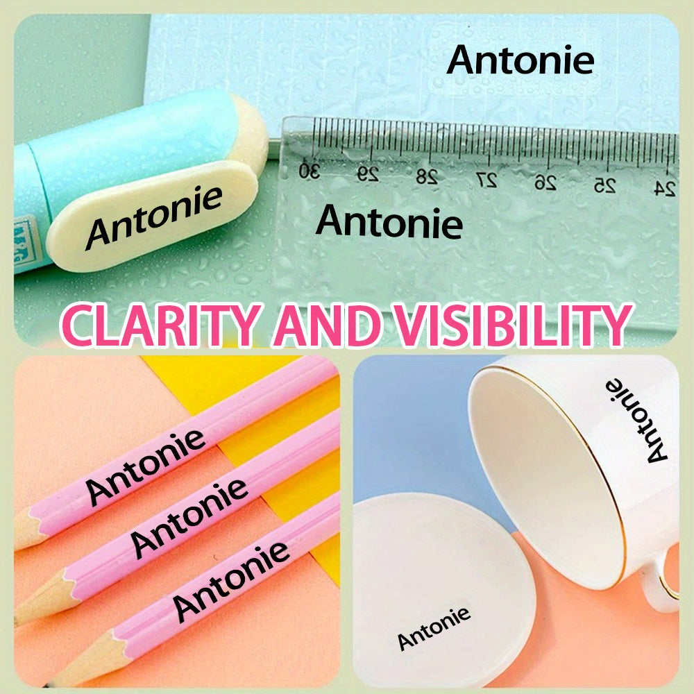 45 900  minimalist transparent name stickers