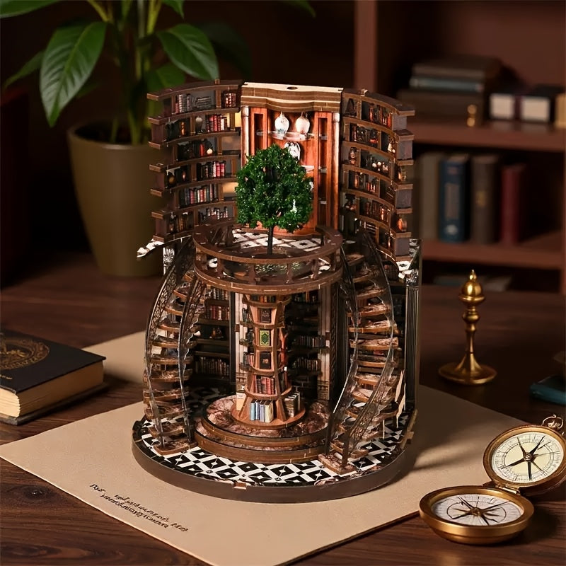 wisdom rings miniature house 3d puzzle assembled wooden