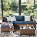 7pcs 5pcs outdoor patio furniture sectional sofa