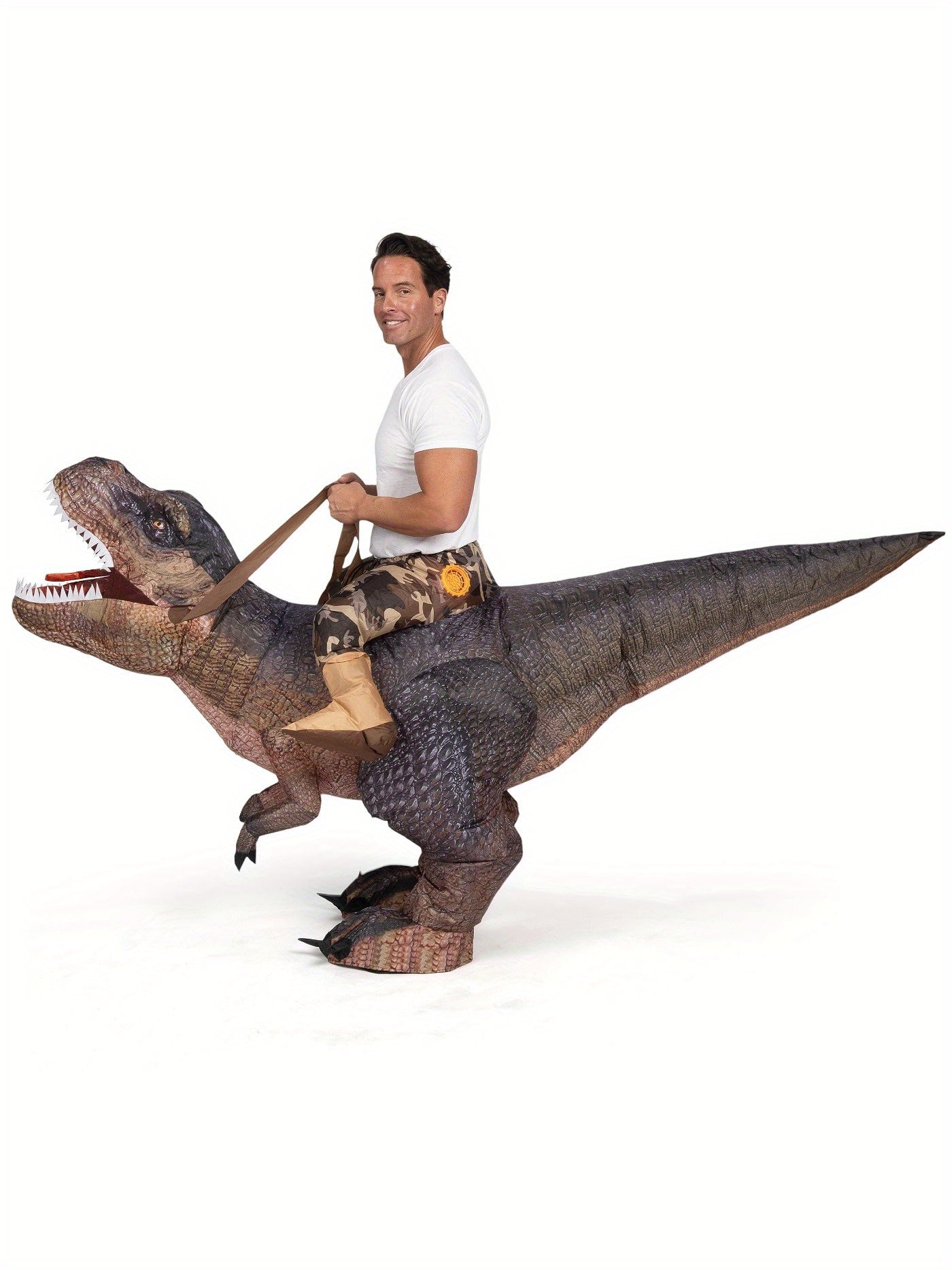 t rex inflatable dinosaur costume ride blow