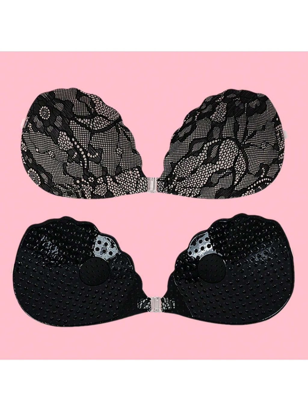 1 pair lace stick bras gathered push bras invisible self